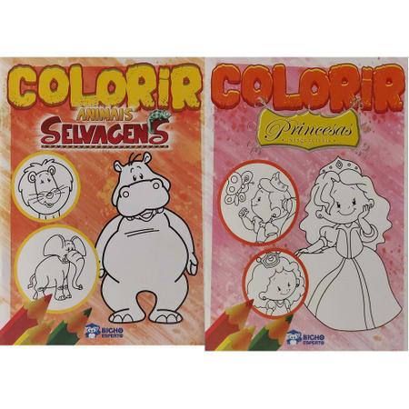 Imagem de Kit diversos para colorir com 8 livros - infantil - contém histórias e desenhos