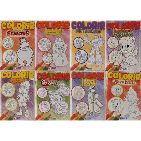 Livro De Desenhos Para Colorir Vários Temas Menino E Menina - INFINITY -  Kit de Colorir - Magazine Luiza