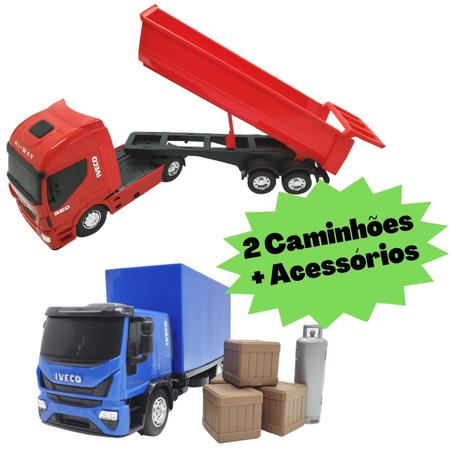 Caminhão Iveco Tector Baú com acessórios - Usual Brinquedos - Azul -  Caminhões, Motos e Ônibus de Brinquedo - Magazine Luiza