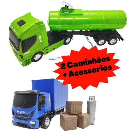 Caminhão Iveco Tector Baú com acessórios - Usual Brinquedos - Azul -  Caminhões, Motos e Ônibus de Brinquedo - Magazine Luiza