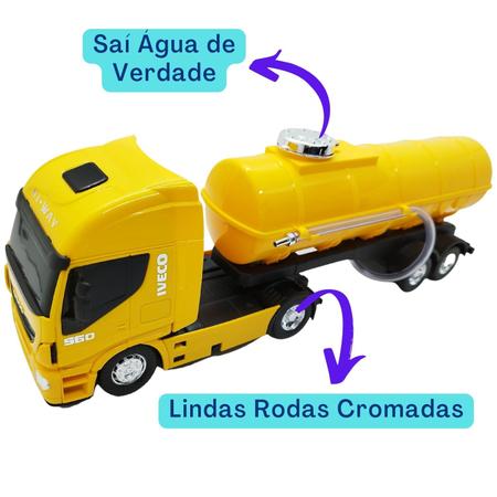 Kit 2 Caminhões Miniatura De Brinquedo Iveco Baú Carreta + Caminhão  Plataforma C/ Pá Carregadeira - USUAL - Caminhões, Motos e Ônibus de  Brinquedo - Magazine Luiza