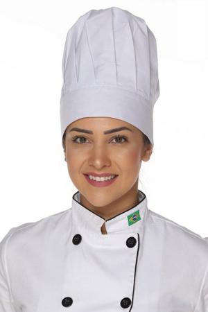 Conjunto Feminino Dólmã Avental e Faixa de Cabelo Chef de Cozinha / Kit  Dolma Chef Cozinha Feminino / Kit Dolman Feminina / Roupa Chef Cozinha /  Roupa