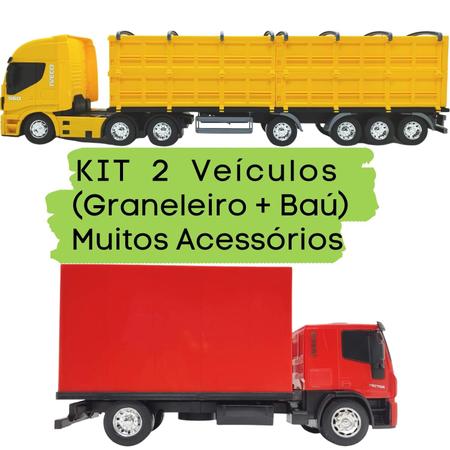 Caminhão Iveco Tector Baú com acessórios - Usual Brinquedos - Azul -  Caminhões, Motos e Ônibus de Brinquedo - Magazine Luiza