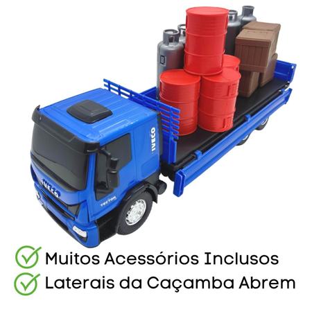 Kit Com Duas Unidades Brinquedo Infantil - Caminhão De Toras +