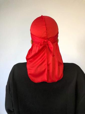 Kit 3 Bandana Lenço Durag Preta Vermelha E Branca - R$ 25,58