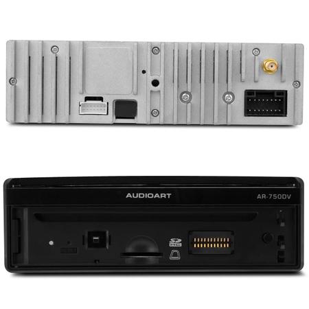 Imagem de Kit DVD Player AudioArt AR-750DV 7 Polegadas Retrátil + Par Tela Encosto Preto