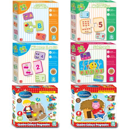 Kit Com 2 Jogos Infantis Educativos 4+ Anos Coleção Crescer Nig: Cadê o  Bicho + Equilibra Bebês - Brinquedos Educativos - Magazine Luiza