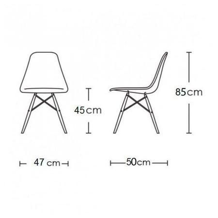 Imagem de Kit Eiffel Mesa Quadrada 80cm 4 cadeiras Pretas Cozinha Sala