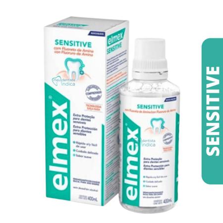 Imagem de Kit Elmex Sensitive  Enxaguatório + Creme dental + Escova