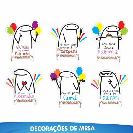 Kit Festa Flork Meme - Cartazes Decorativos E Dec. De Mesa