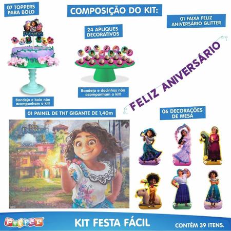 Imagem de Kit Enfeites Painel Adesivos Display Disney Encanto Personagens Temático Decorativo