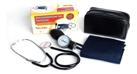 Imagem de Kit Enfermagem Esfigmomanômetro + Estetoscópio + Garrote + Termômetro