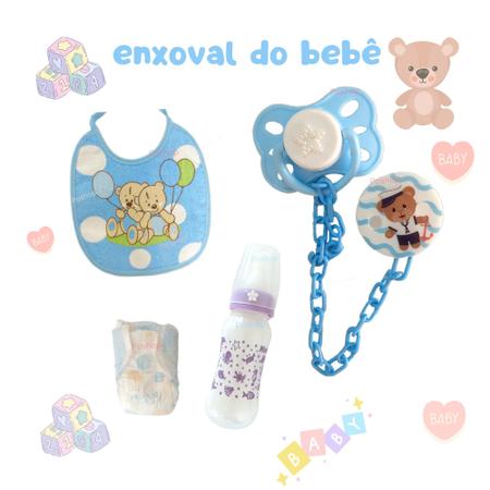 Kit Mamadeira E Chupetas Para Bebe Reborn