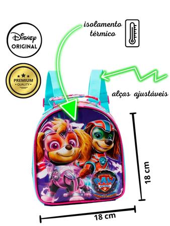 Kit Escola Patrulha Canina Skye Lancheira Térmica + Estojo - Xeryus Imagem de Kit Escola Patrulha Canina Skye Lancheira Térmica + Estojo