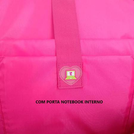 Kit Mochila Roda + Lancheira + Estojo Box Luluca Holográfica Teen Clio