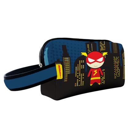 Kit Escolar Infantil Mochila de Costas + Lancheira Térmica + Necessaire Plus + Squeeze de Alumínio ISOPRENE Super Velocista Imagem de Kit Escolar Infantil Mochila de Costas + Lancheira Térmica + Necessaire Plus + Squeeze de Alumínio ISOPRENE Super Velocista