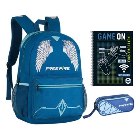 Kit Mochila de Costas c/Capuz e Lancheira Termica Free Fire - Ravi  Presentes - Material Escolar - Magazine Luiza