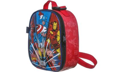 Imagem de Kit Escolar Marvel Comics Mochila De Costas + Lancheira