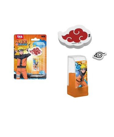 Caderno Desenho Naruto Lápis De Cor Carimbo Apontador e Borracha Kit  Escolar Naruto - Loja baby tour