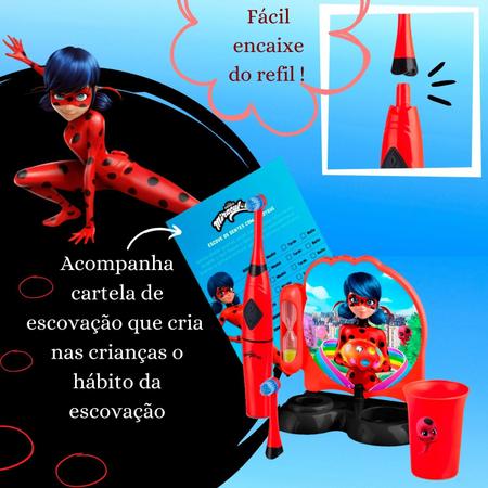 Escova Dental Rotacional Infantil Lady Bug - Miraculous - HC428 HC428