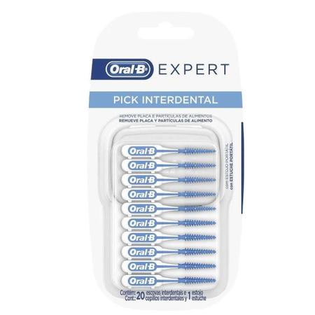 Imagem de Kit Escova Dental Oral B Expert Interdental Descartáveis Com 20 Unidades