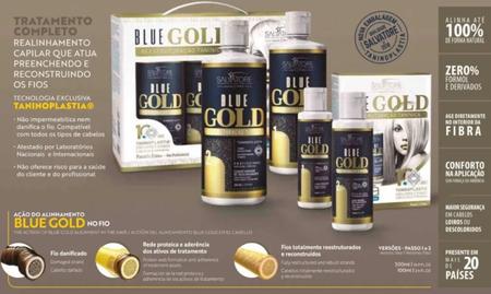 Imagem de Kit Escova Salvatore Blue Gold - 100ml - Dose Única