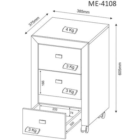 Imagem de Kit Escritório Completo Com Mesa Gaveteiro Estante e Balcão