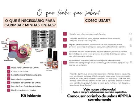 Kit Esmalte e Tintas para Carimbo de Decoração de Unhas, com 04 unidades - Apipila Imagem de Kit Esmalte e Tintas para Carimbo de Decoração de Unhas, com 04 unidades