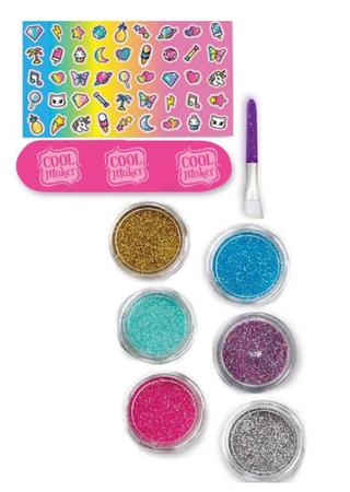 Go Glam - Glitter Nails - Kit de Decorar Pintar Unhas SUNNY BRINQUEDOS