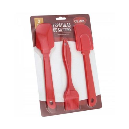 Imagem de Kit Espatulas Silicone 3pcs Clink Ck1283