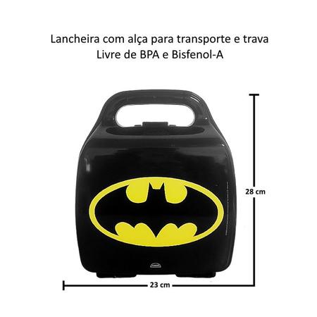 Imagem de Kit Especial Batman Lancheira Pote Sanduiche Garrafa Recreio
