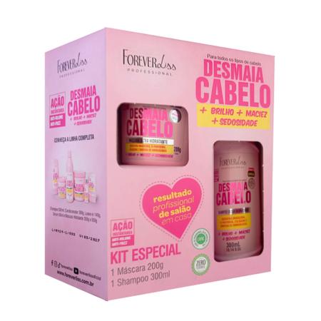 Imagem de Kit Especial Desmaia Cabelo Shampoo + Máscara  Forever Liss