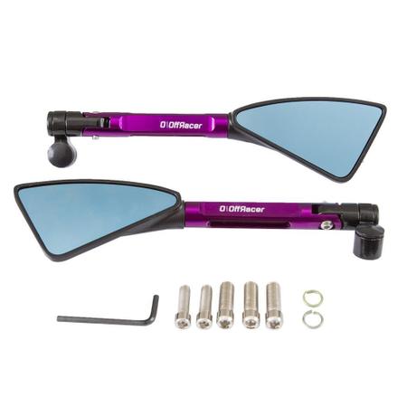 Imagem de Kit Espelho Retrovisor Manete Embreagem Freio Nmax 160 Roxo