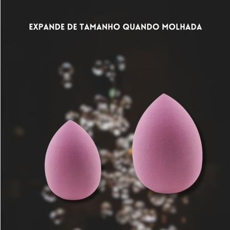 Kit Esponjas P/ Maquiagem Modelos Tamanhos Diversos Com Pote - C3b Imagem de Kit Esponjas P/ Maquiagem Modelos Tamanhos Diversos Com Pote