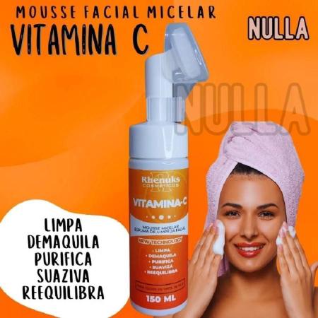 Imagem de Kit Espuma De Limpeza Facial Rosa Mosqueta Espuma Vitamina-C