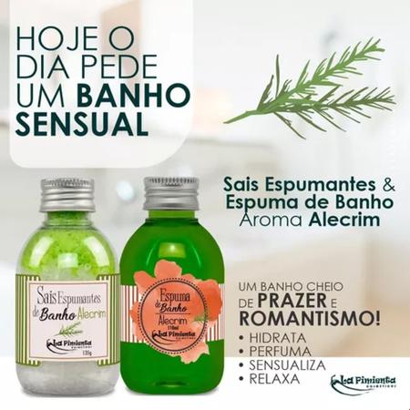 Imagem de Kit espuma e sais de banho relaxante hidromassagem