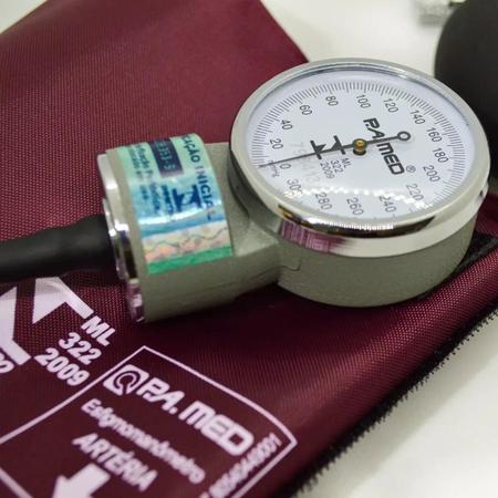 Kit Estetoscopio Duplo + Aparelho De Medir Pressão Arterial Esfigmomanometro + Estojo - P. A. MED Imagem de Kit Estetoscopio Duplo + Aparelho De Medir Pressão Arterial Esfigmomanometro + Estojo