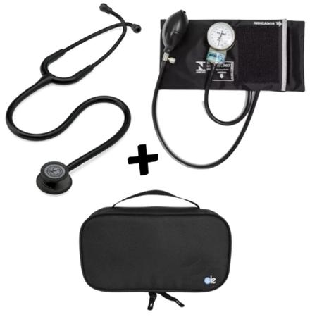 Imagem de Kit Estetoscópio Littmann + Esfigmo + Case - Cores Variadas