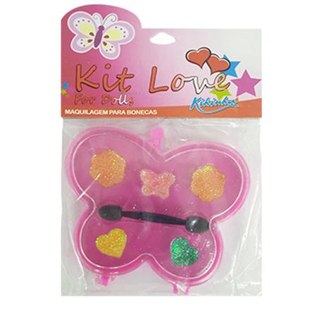 Kit Estojo Maquiagem Infantil Para Boneca Coração Com Sombra 4 Cores +  Pincel - 99TOYS - Pincéis de Maquiagem - Magazine Luiza