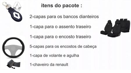 Kit Exclusivo Bancos Clio 2018-2024 + Volante + Chaveiro - Aero Print Imagem de Kit Exclusivo Bancos Clio 2018-2024 + Volante + Chaveiro