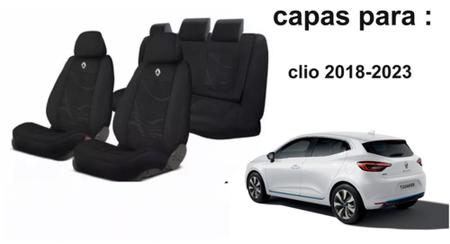 Kit Exclusivo Bancos Clio 2018-2024 + Volante + Chaveiro - Aero Print Imagem de Kit Exclusivo Bancos Clio 2018-2024 + Volante + Chaveiro