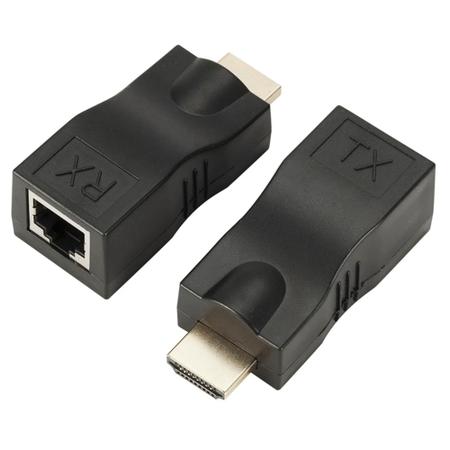 Imagem de Kit Extensor HDMI 4K Até 30 metros Com Suporte Total a Cabo de Rede Cat6 56029