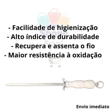 Imagem de Kit Faca E Chaira Carne Churrasco Profissional