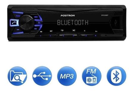 Imagem de Kit Fácil Bravox 6 + 6x9 Triaxial e Quadriaxial + MP3 Player Automotivo Positron 1 Din com Bluetooth USB Rádio SP2230BT