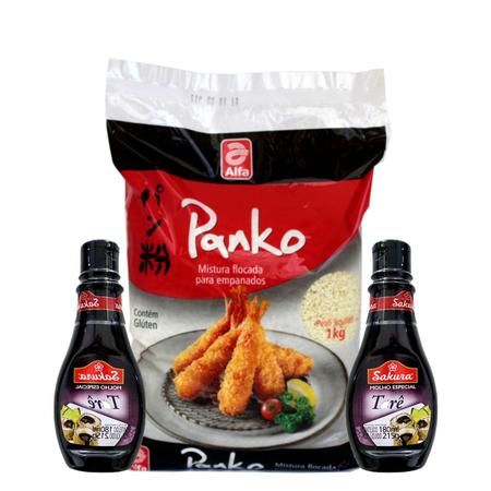 Imagem de Kit Farinha Panko Kg e 2 Molhos Tarê para Sushi Hot Roll