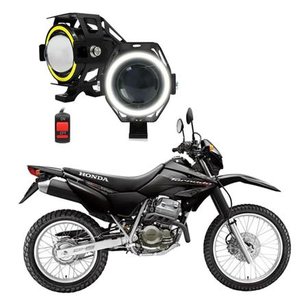  Kit de faros Angel Eye U7 para Moto Honda XR Tornado