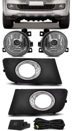 Imagem de Kit Farol De Milha Neblina Vw Amarok 2010 - 2014 Botão