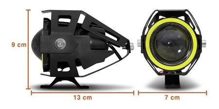 Imagem de Kit Farol Milha Angel Eyes Quadriciclo Shineray Strong 250