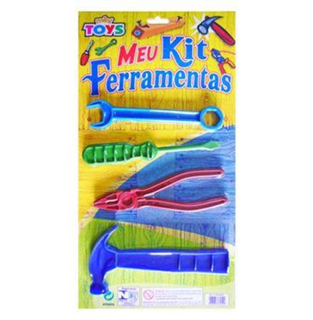 Imagem de Kit ferramenta infantil na cartela com 4 pecas 15cm - MINI TOYS