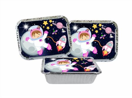 Kit Festa Astronauta Menina 113 peças (10 pessoas) marmita vso - Produto artesanal Imagem de Kit Festa Astronauta Menina 113 peças (10 pessoas) marmita vso